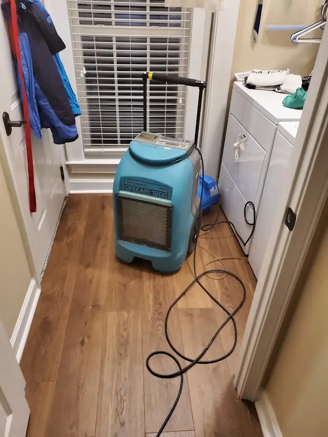 Commercial dehumidifier deployed for Flood Damage Cleanup in Vinings