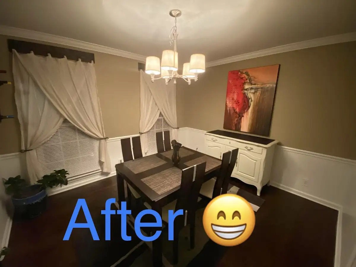 Professional dining room restoration after water damage in Vinings