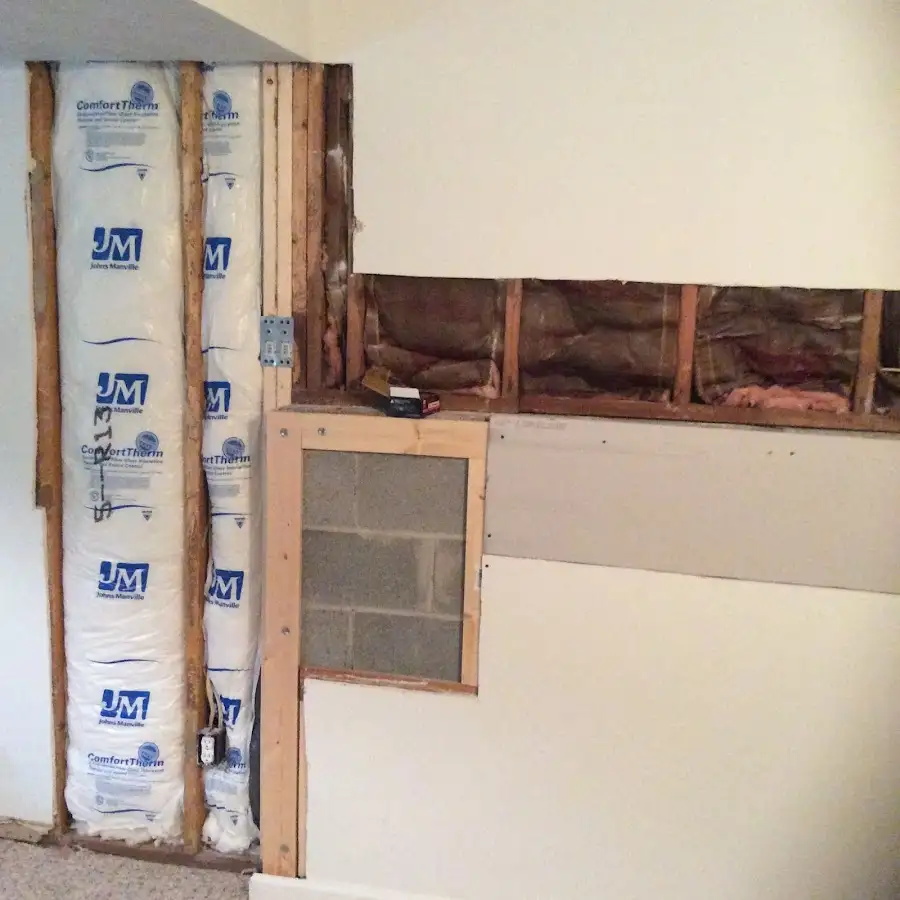 Wall insulation replacement during Structural Drying in Vinings